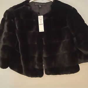 Faux fur bolero size small New w/tag